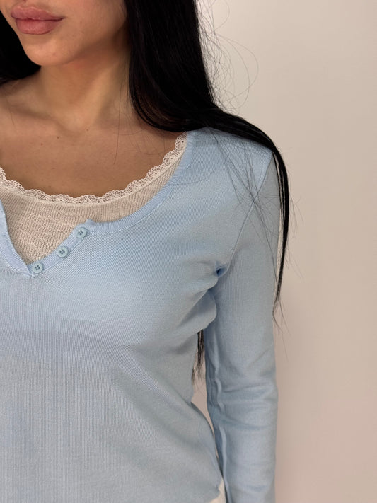 MAGLIONCINO LUCREZIA AZZURRO