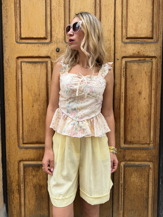 BERMUDA SOFY GIALLO PASTELLO