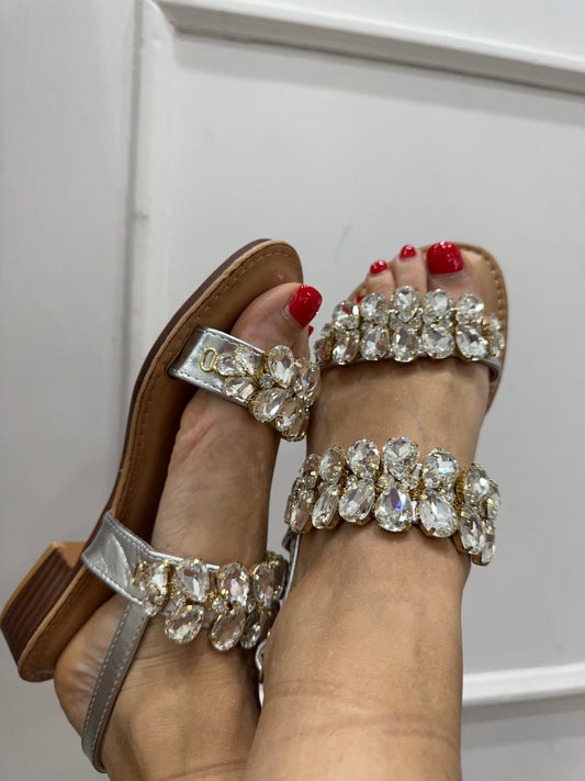 SANDALO GIOIELLO DOPPIA FASCIA