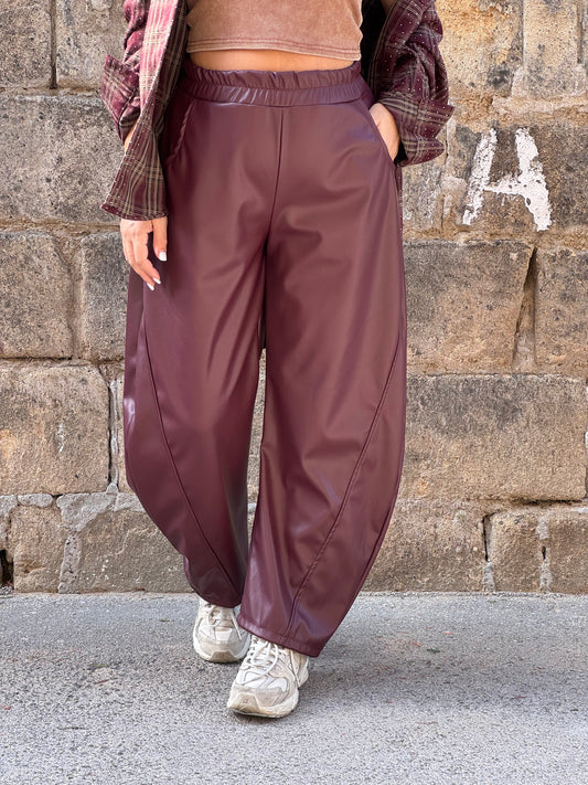 PANTALONE ARABELLA BORDEAUX