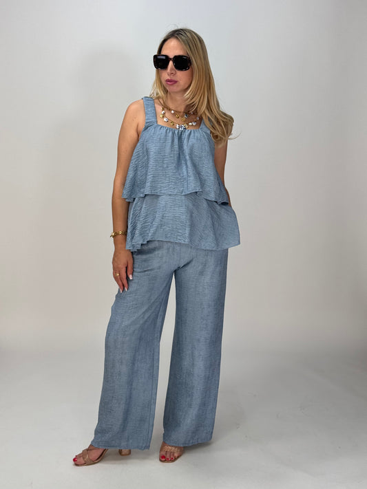 COORDINATO WELMA AZZURRO
