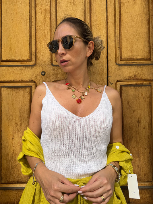 TOP IN FILO BIANCO