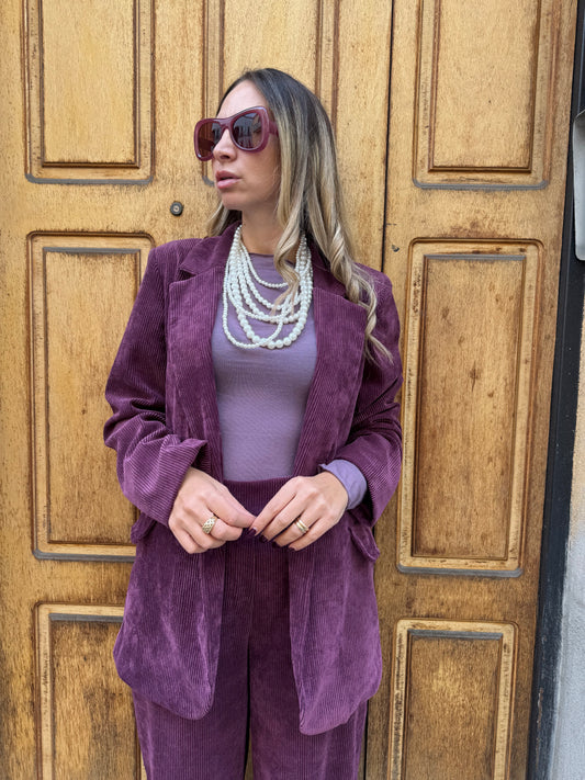 TAILLEUR VELLUTO PRUGNA