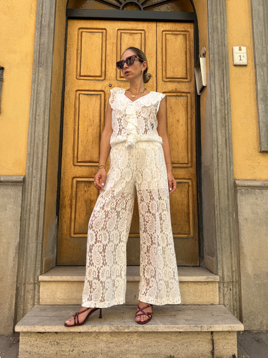 COORDINATO GISELLA PIZZO BIANCO