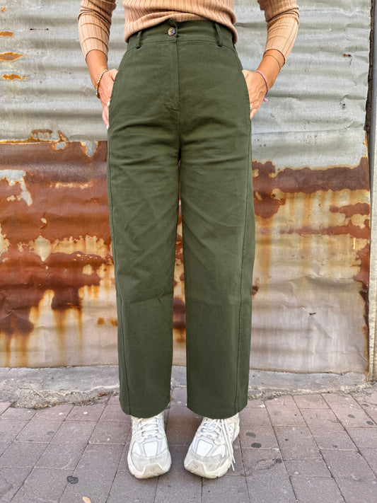 PANTALONE BEATRICE VERDE MILITARE