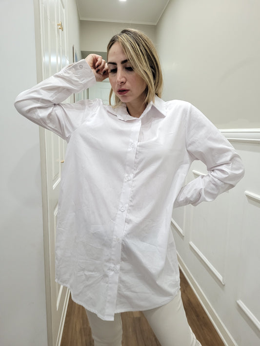 CAMICIA IN COTONE BIANCA