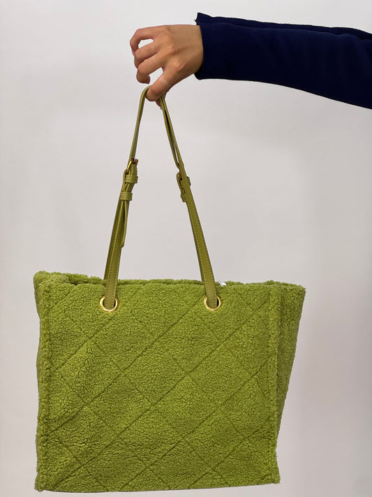 BORSA TEDDY VERDE LIME