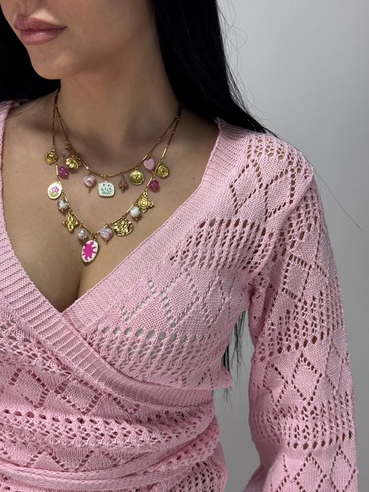 MAGLIONCINO LUNARIA ROSA