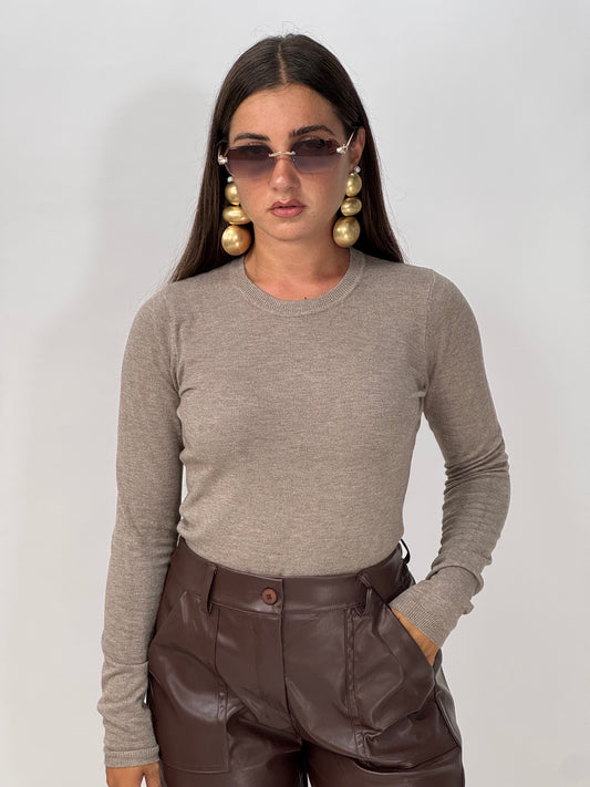 MAGLIONCINO BASIC TORTORA