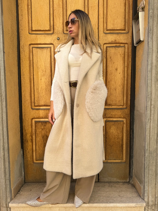 CAPPOTTO DOUBLE FACE BURRO