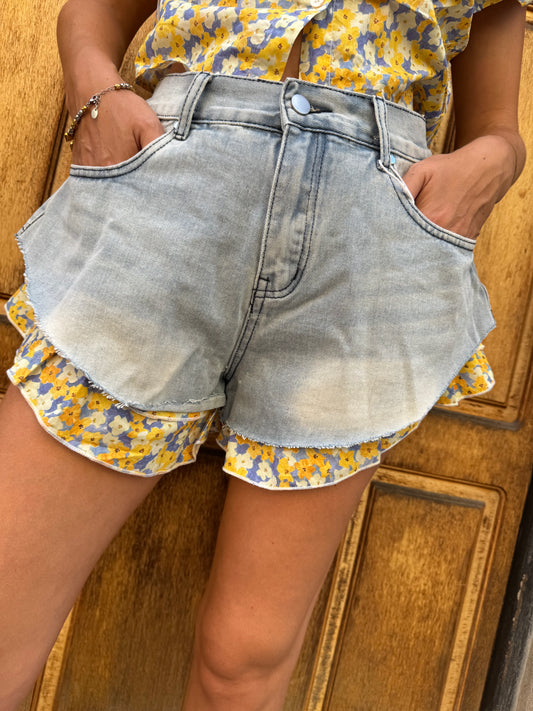 PANTALONCINO NOELIA GIALLO