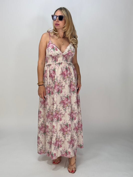 VESTITO PEONIE ROSA