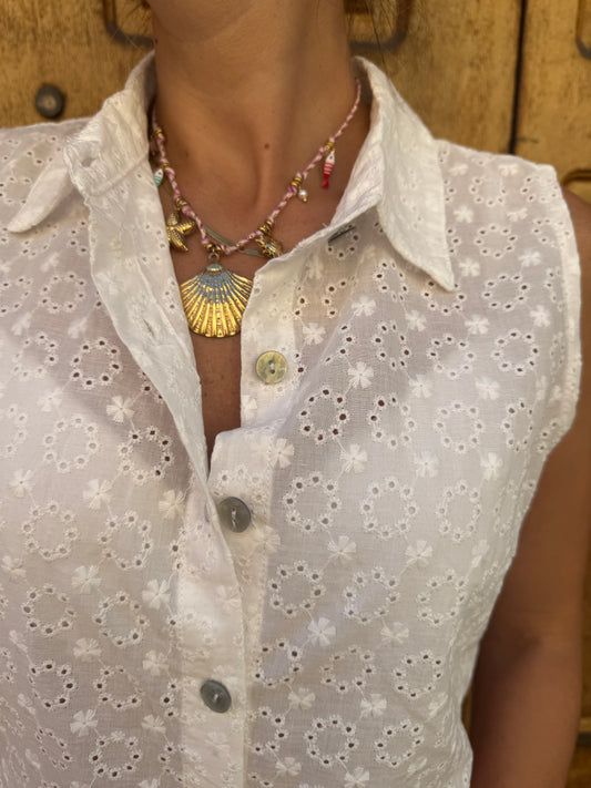CAMICIA FIORELLINI DI PIZZO