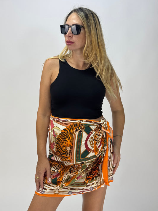 GONNA PAREO ORANGE TIGER
