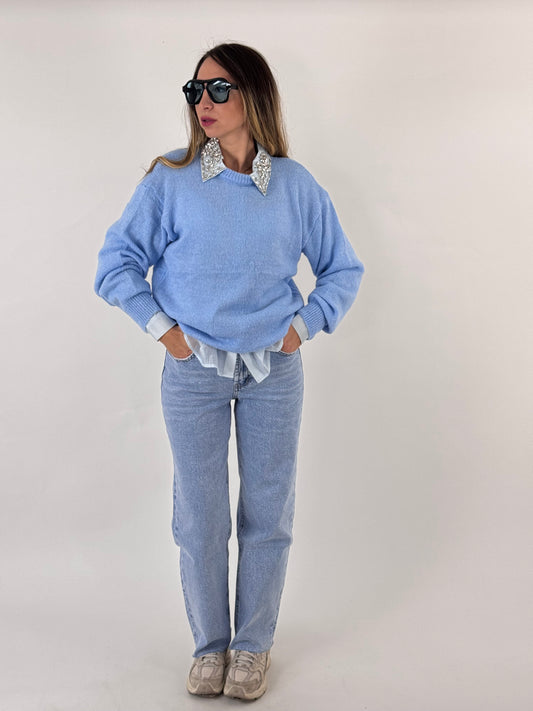 MAGLIONCINO ISADORA AZZURRO