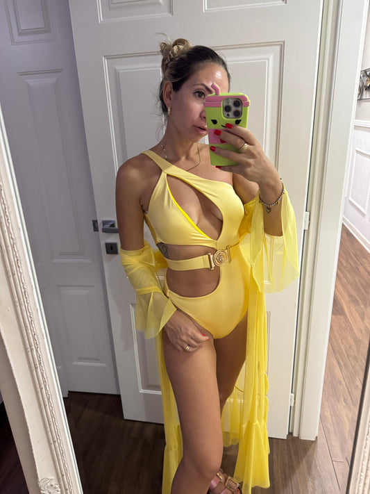COSTUME MONOKINI GIALLO