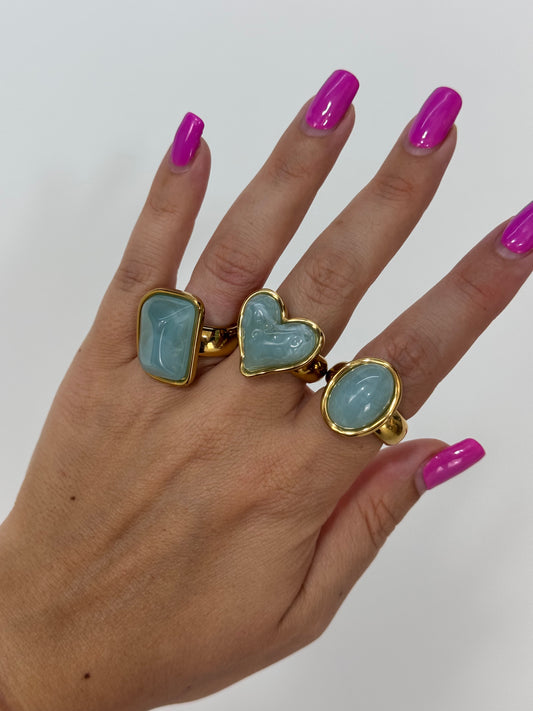 ANELLO VERDE MARINO