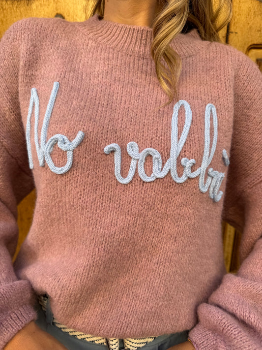 MAGLIONE NO VABBE' ROSA