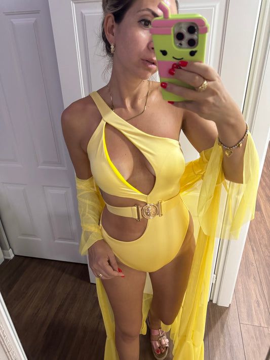 COSTUME MONOKINI GIALLO