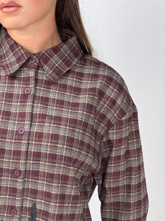 CAMICIA QUADRETTI BORGOGNA