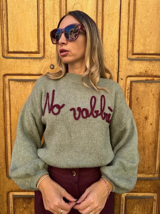 MAGLIONE NO VABBE' MENTA