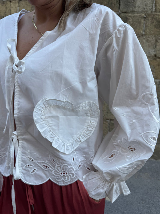 CAMICIA CUORI DI PIZZO
