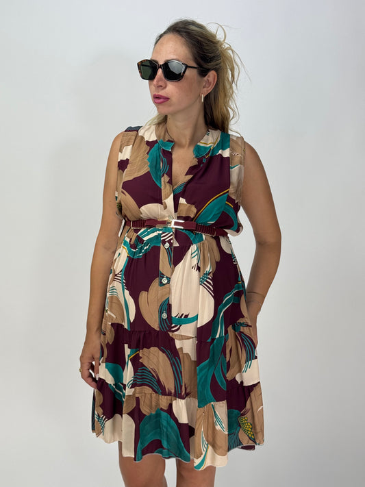 VESTITO MINERVA BORDEAUX