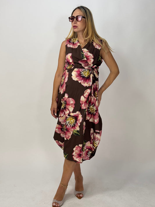 VESTITO CHOCO FIORI ROSA