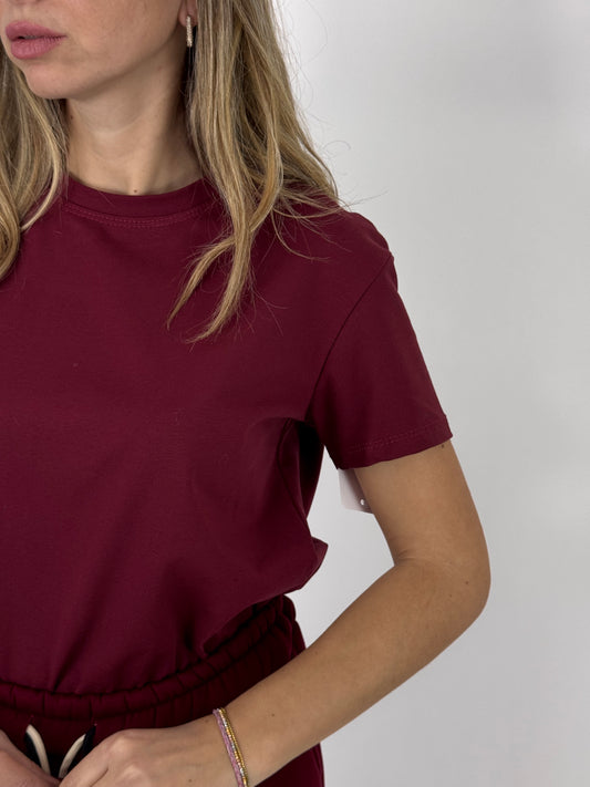 T-SHIRT BASIC BORDEAUX