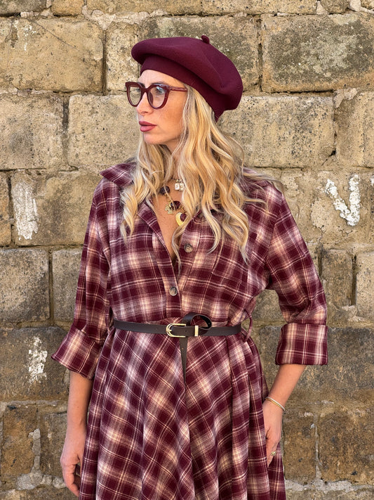VESTITO FRANCOISE BORDEAUX