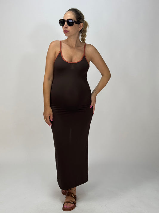 VESTITO CHOCO CONTRASTO