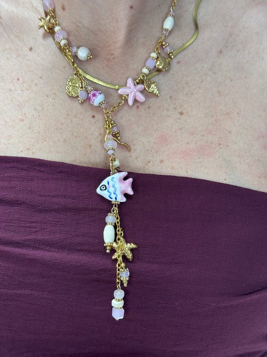 COLLANA CHARME ROSA