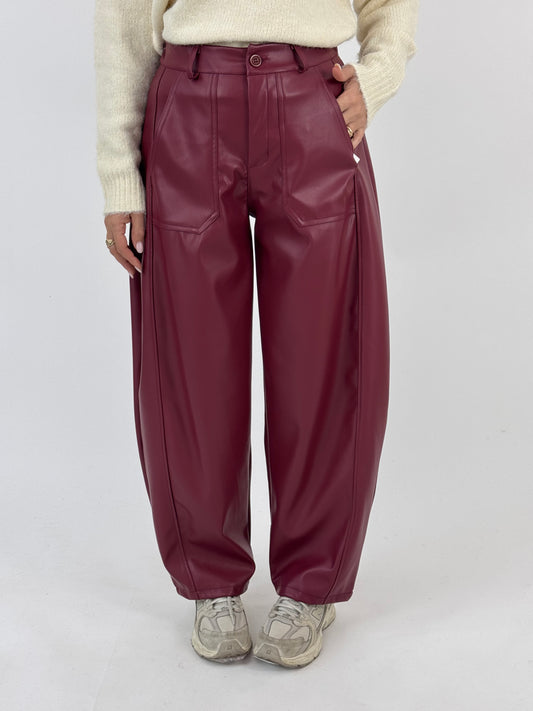 PANTALONE OSLO BORDEAUX