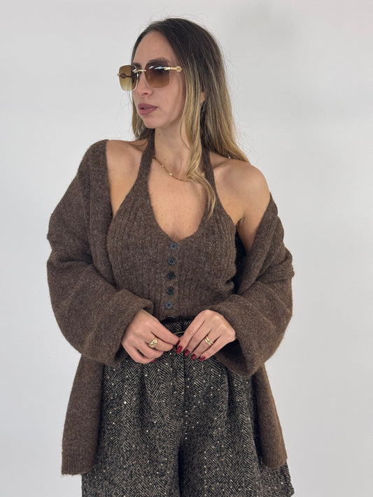 TWIN SET CORINNE CHOCO