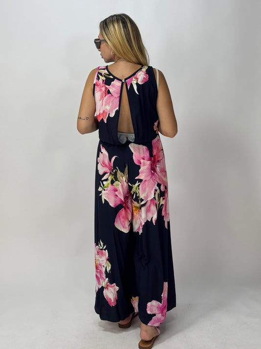 JUMPSUITE BLU FIORI
