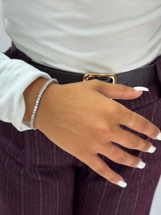 BRACCIALE TENNIS SILVER