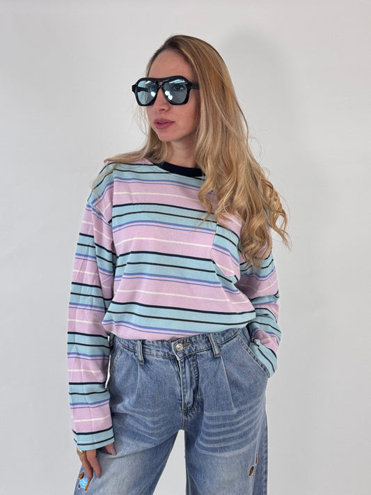 MAGLIA A RIGHE OCEAN