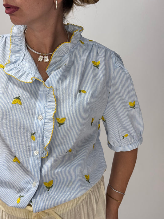 CAMICIA LEMON A RIGHE