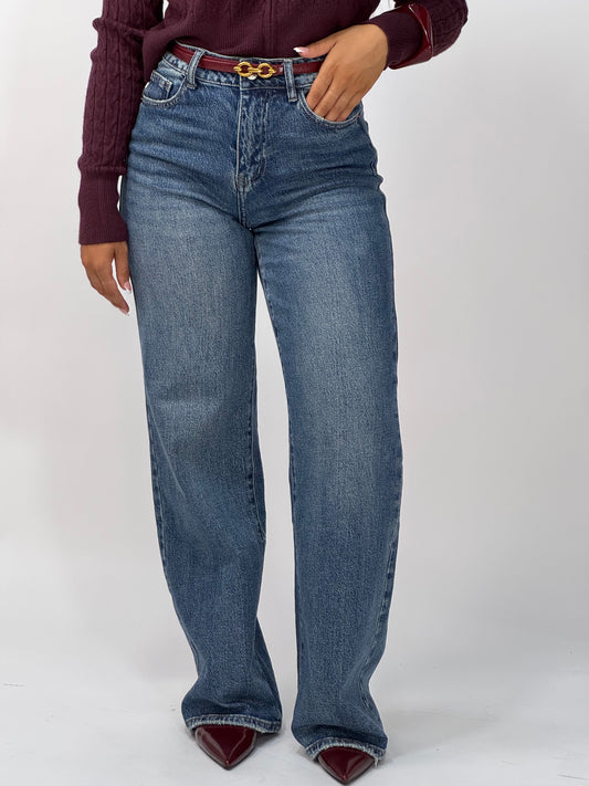 JEANS BECKY CINTURINO