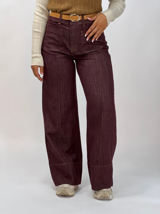 JEANS BORDEAUX LUDMILLA