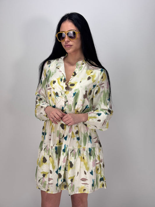 VESTITO NUANCED VERDE