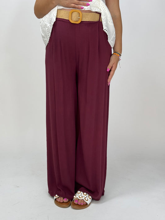 PANTALONE LAVINIA BORDEAUX