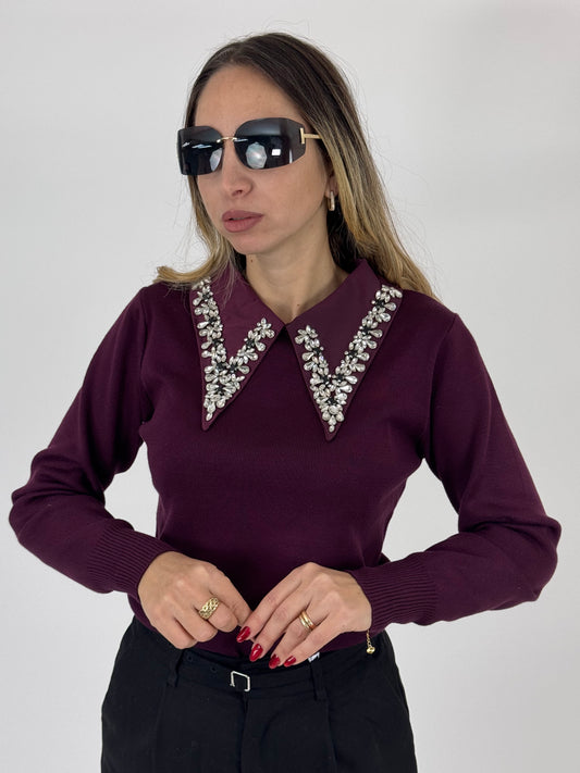 MAGLIONCINO ELSA PRUGNA