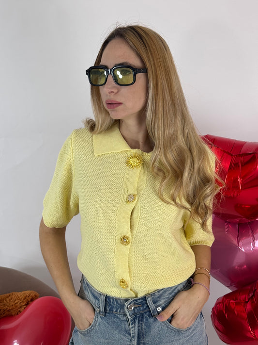 CARDIGAN SUN GIALLO