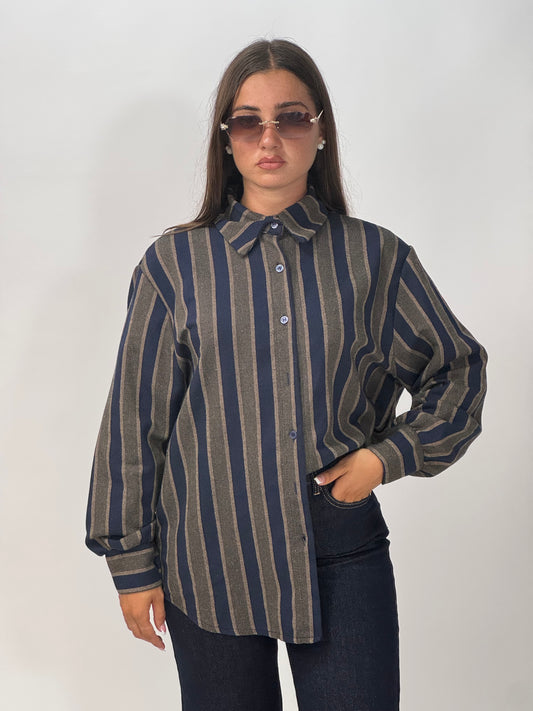 CAMICIA RIGHE BLU FENYA