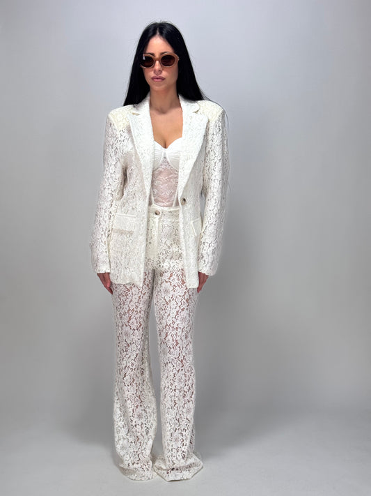 TAILLEUR WHITE IN PIZZO