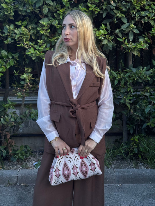 POCHETTE CHOCO /PINK