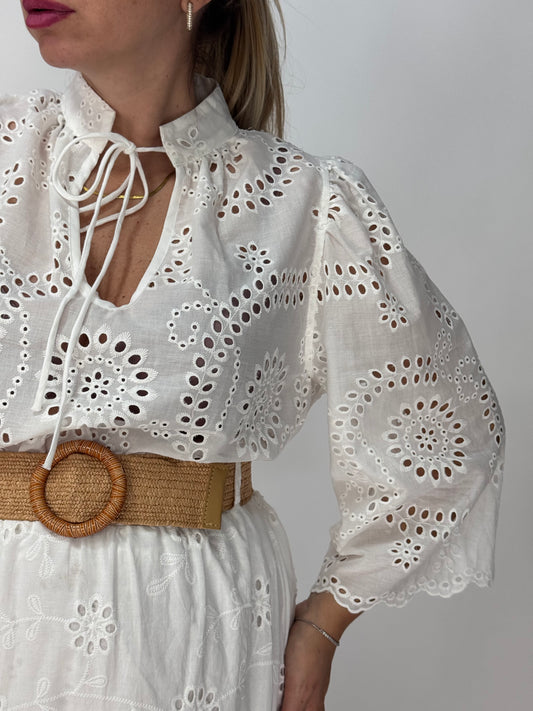 BLUSA PIZZO SANGALLO