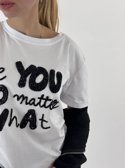 MAGLIA JULIA PAILLETTES NERE