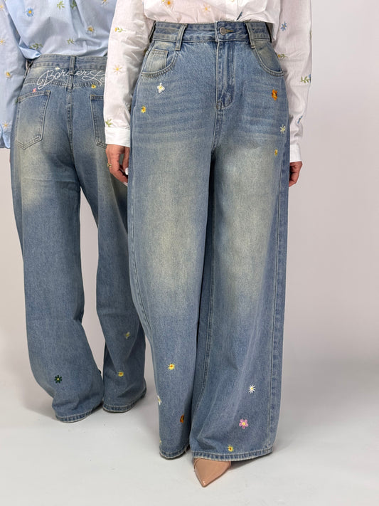 JEANS DAYANE FIORI IN RILIEVO